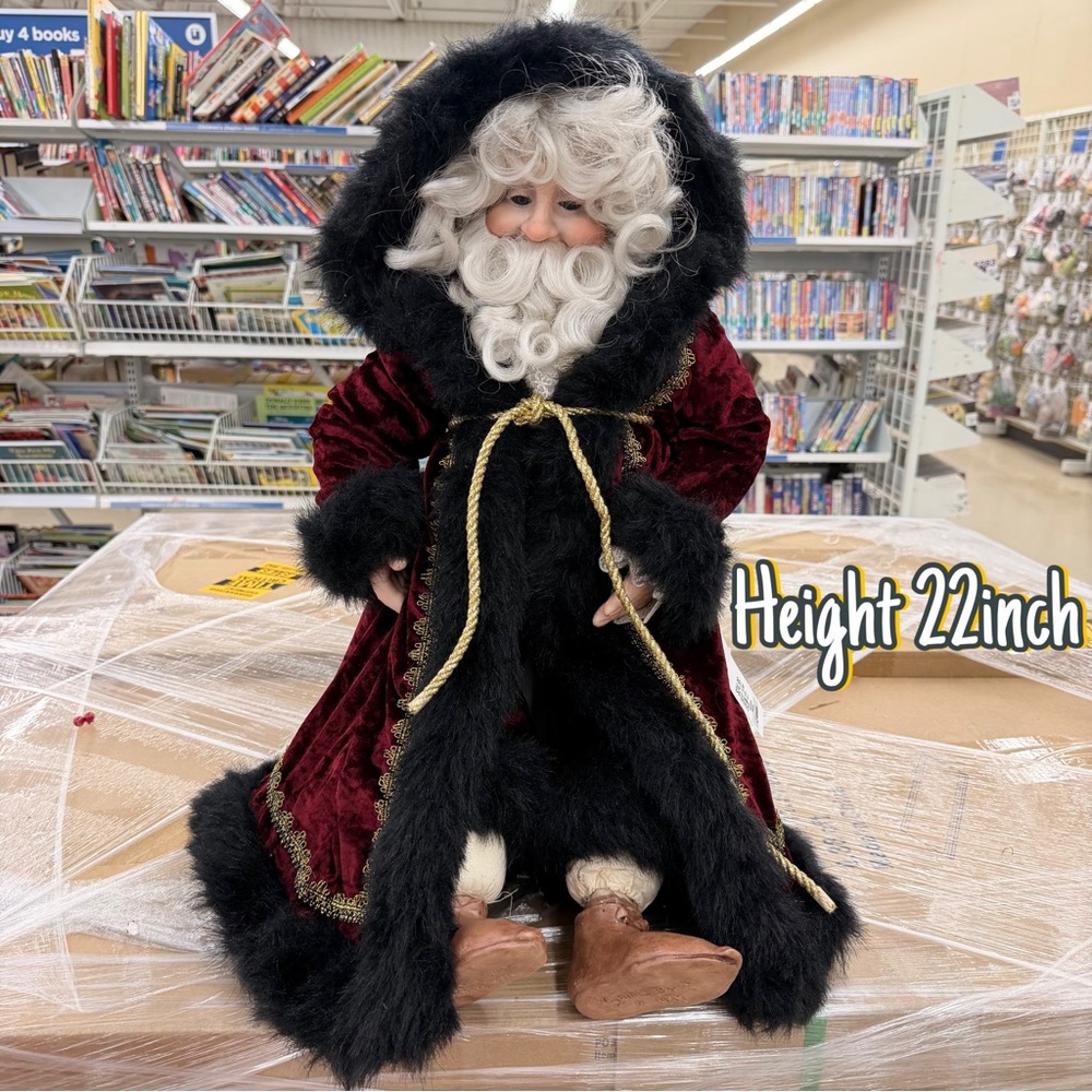 🎅 Vintage 22" Santa Doll by Cynthia Baran 1997 - Mini World Taiwan